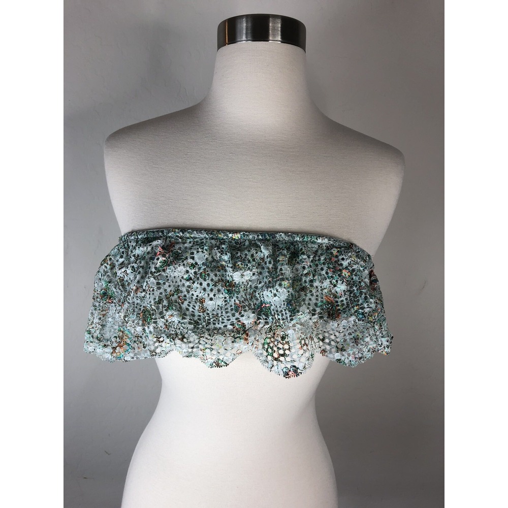Victoria's Secret Womens XS Strapless Lace Bralette Mint Green 0667543879441